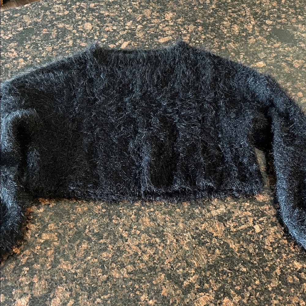 Urban outfitters fuzzy black sweater size medium